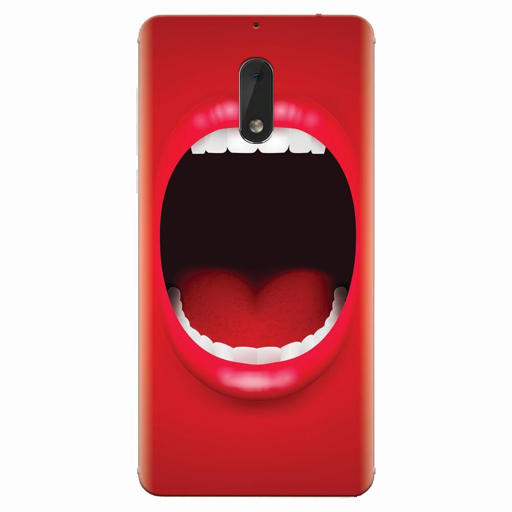 Husa silicon pentru Nokia 6, Big Mouth