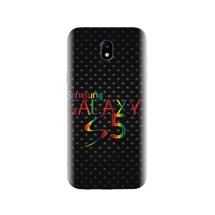 Силиконов калъф, съвместим с Samsung Galaxy J5 2017 - Colorful Galaxy S модел