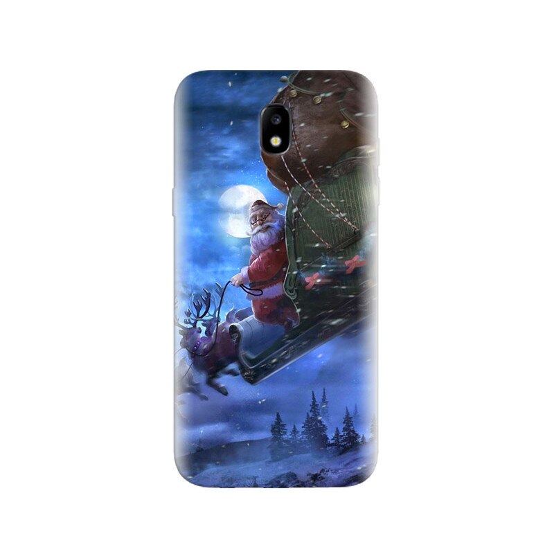 Husa Samsung J5 2017 Christmas Santa Claus Sledge Illustration