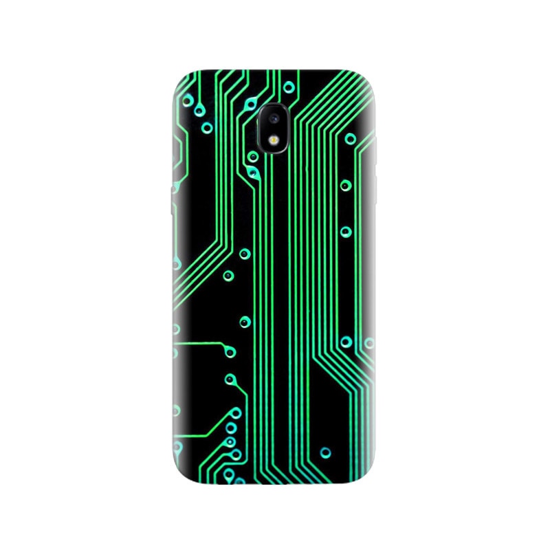 Husa Samsung J5 2017 Electronic Circuit Green Black