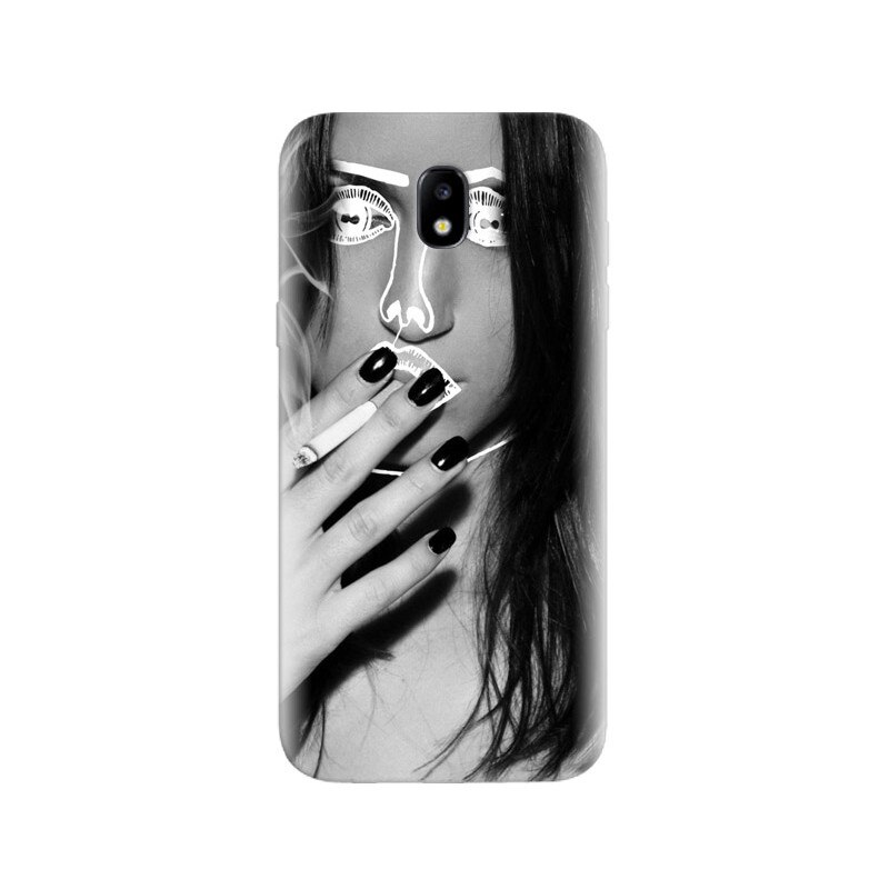 Husa Samsung j3 2017 Disclosure Face Girl Smoking Black And White