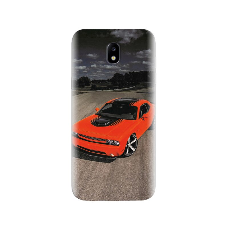 Husa Samsung J5 2017 Dodge Challenger Orange Car