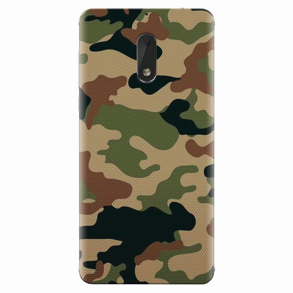 Husa silicon pentru Nokia 6, Camuflaj