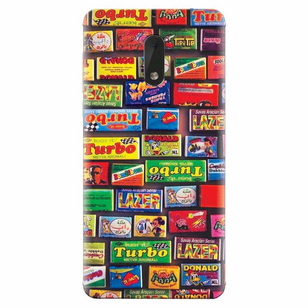 Husa silicon pentru Nokia 6, Chewing Gum Turbo