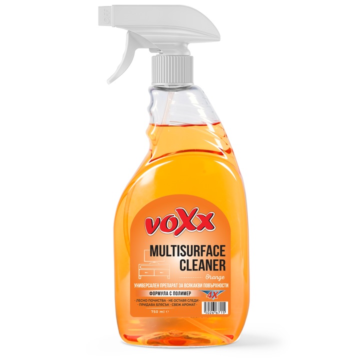 Универсален почистващ препарат VOXX MULTISURFACE 750ml оранж
