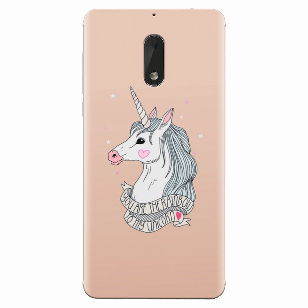 Husa silicon pentru Nokia 6, Cute Rose Gold