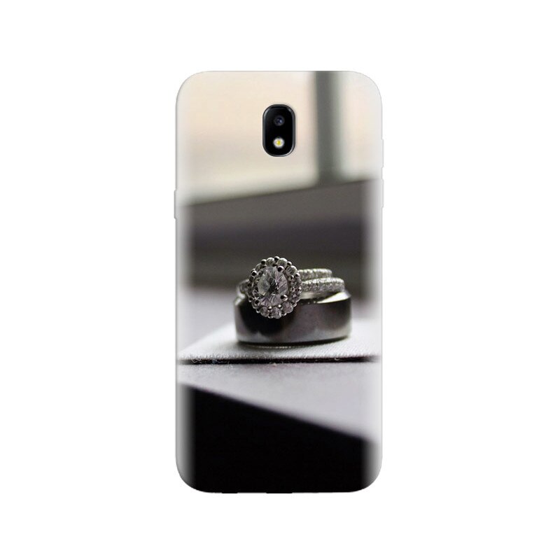 Husa Samsung J5 2017 Diamond Ring Black And White