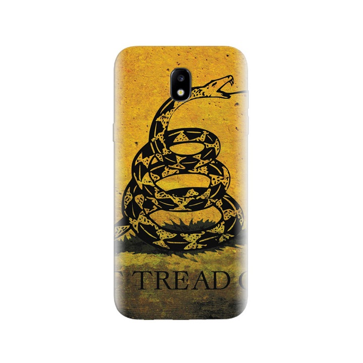 Силиконов калъф, съвместим с модел Samsung Galaxy J3 2017 - Gadsden Flag Dont Tread On Me