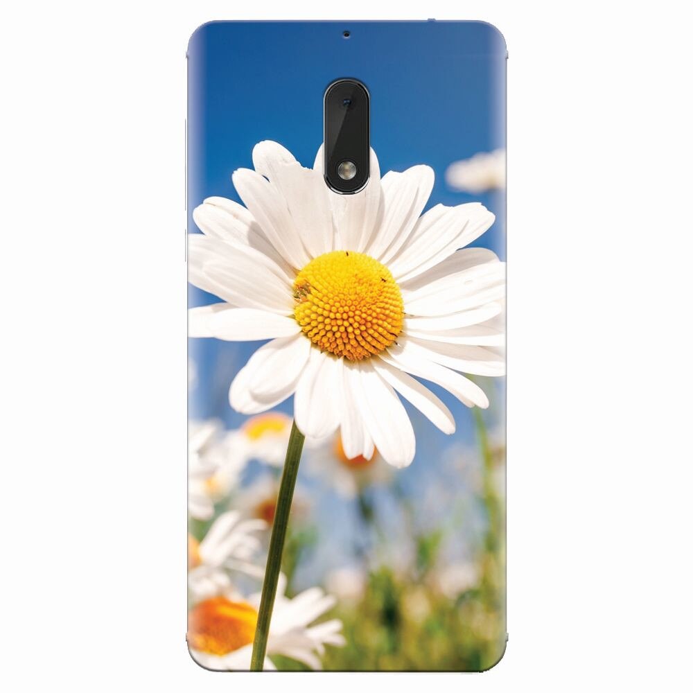 Husa silicon pentru Nokia 6, Daisies Field Flowers