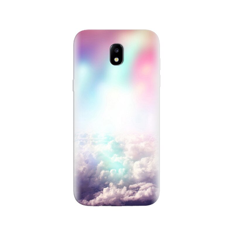 Husa Samsung J5 2017 Rainbow Colors Over Fluffy Clouds Fantasy