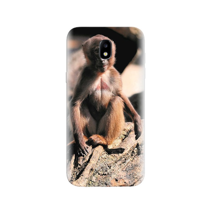 Силиконов калъф, съвместим с модел Samsung Galaxy J5 2017 - Monkey Animal High Quality Real