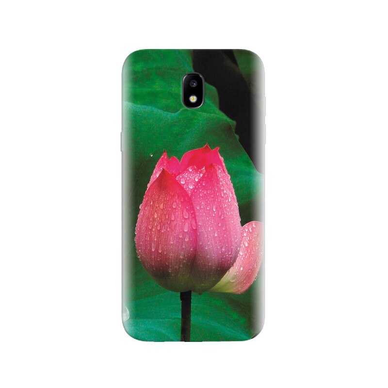 Husa Samsung J5 2017 Pink Lotus Flower With Water Drop