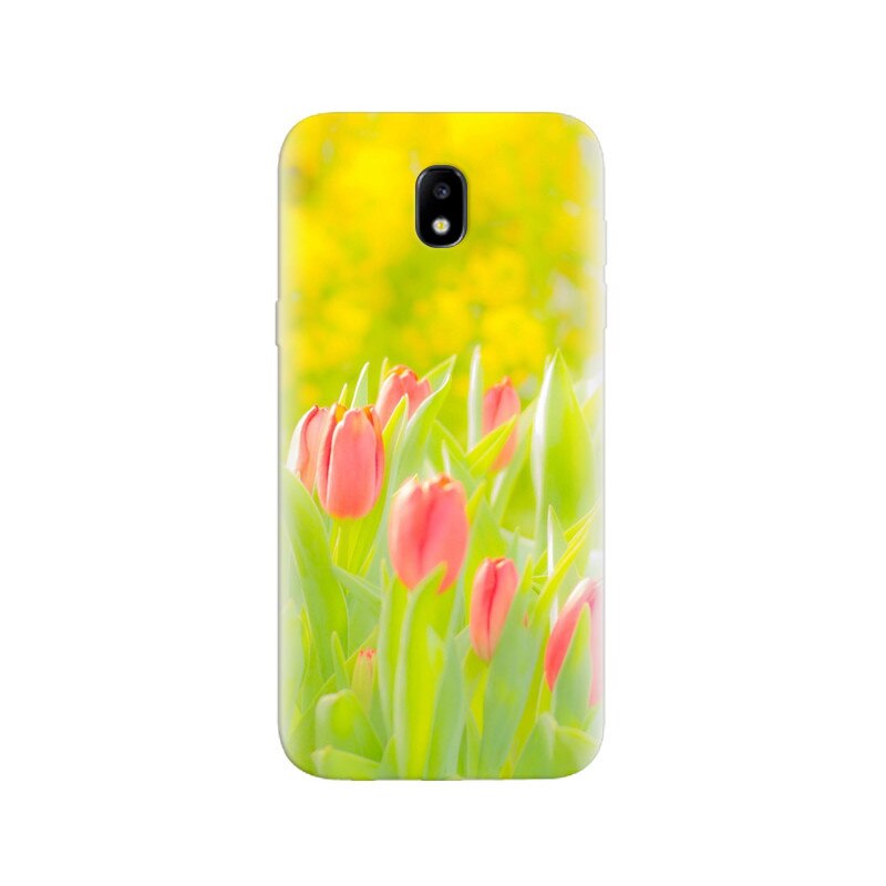 Husa Samsung J5 2017 Pink Tulips Green Field Macro