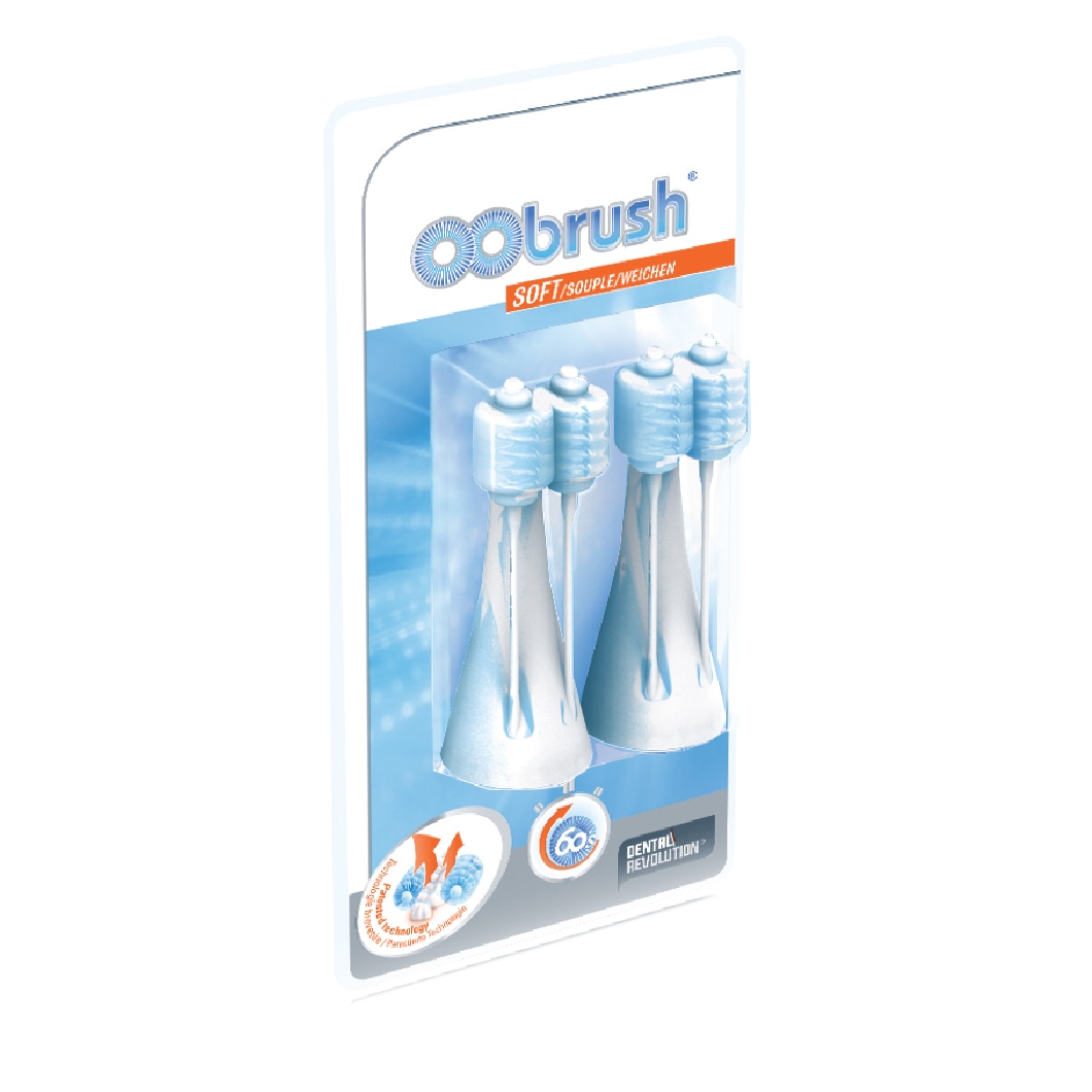 Capete de rezerva Dental Revolution OObrush Soft, 2 buc