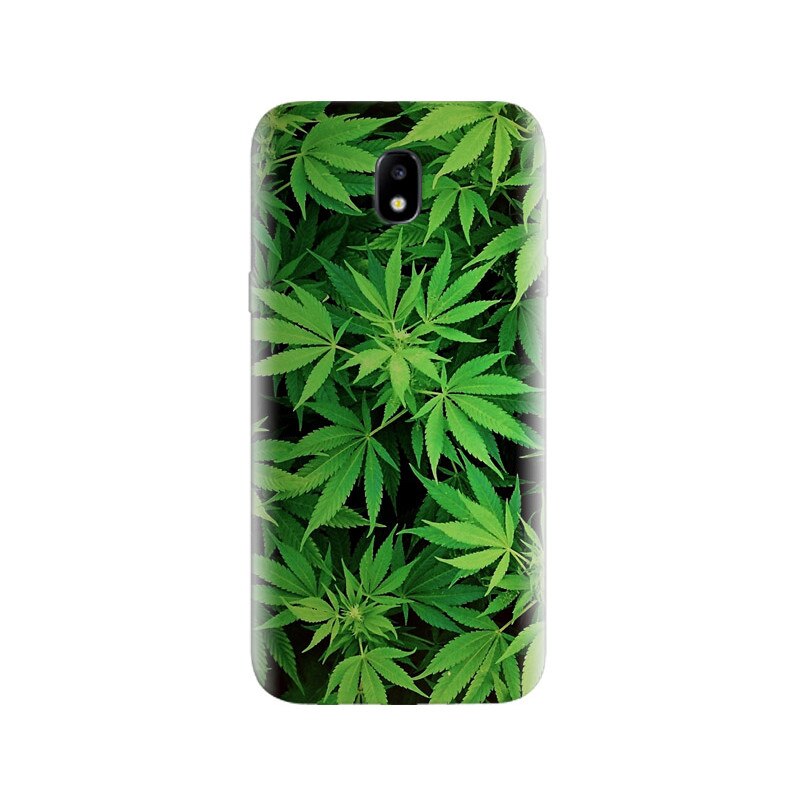 Husa Samsung j3 2017 Green Leaf Pattern