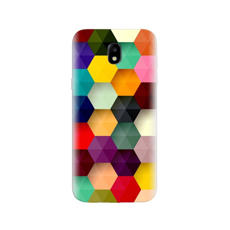 Husa Samsung J5 2017 Hexagon Colorful Abstract