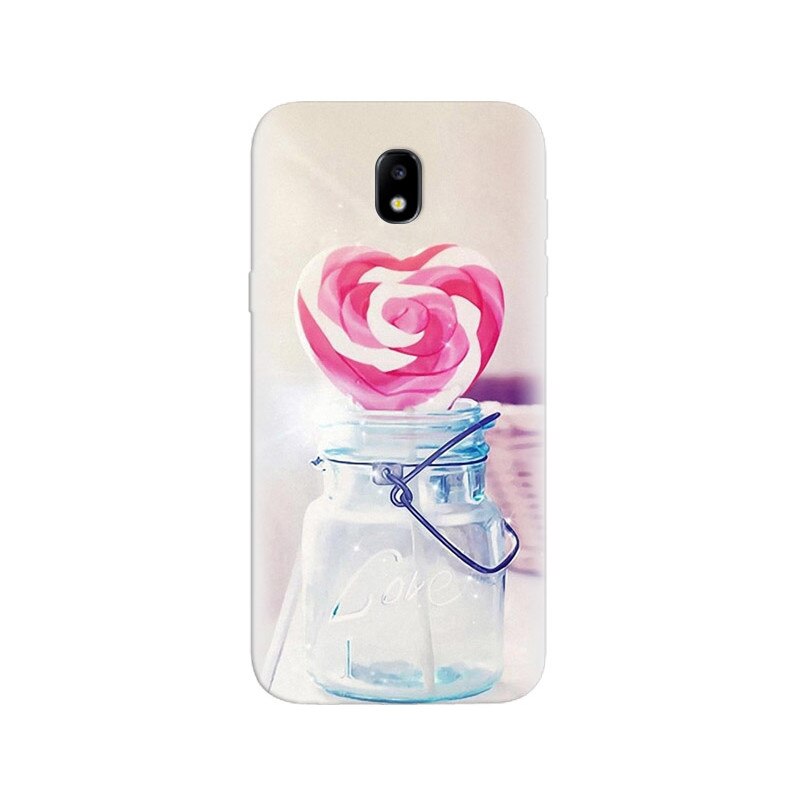 Husa Samsung j3 2017 Heart Candy Cane Glass Jar Valentines Gift