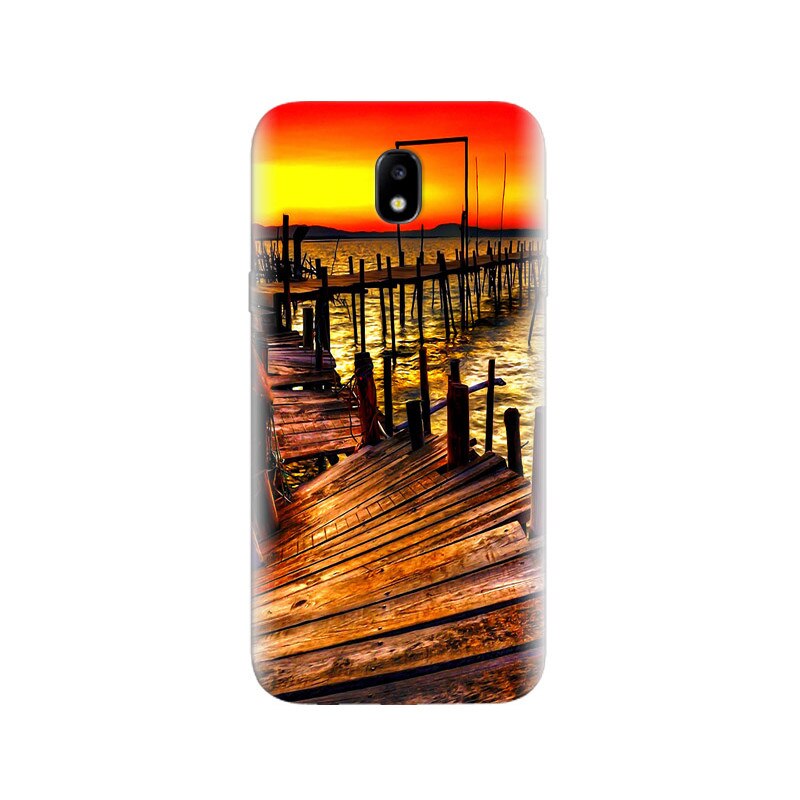 Husa Samsung J5 2017 Sunset Wooden Bridge Over Sea