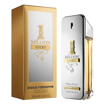 Apa de Toaleta Paco Rabanne, 1 Million Lucky, Barbati, 100 ml Apa de Toaleta Paco Rabanne, 1 Million Lucky, Barbati, 100 ml