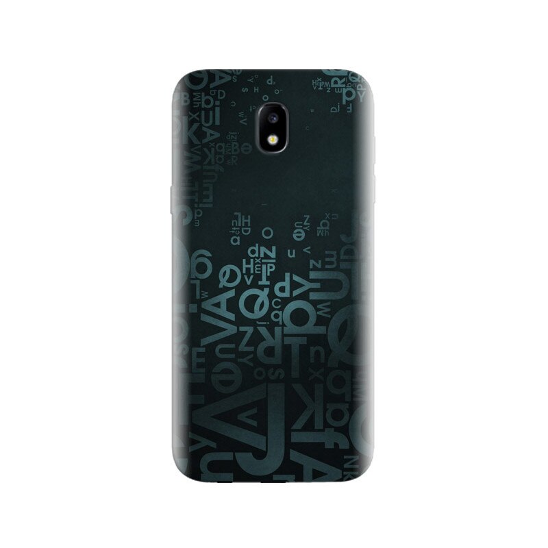Husa Samsung J5 2017 Letters Blue Background