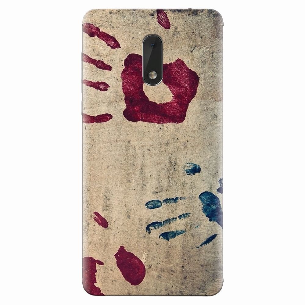 Husa silicon pentru Nokia 6, Handprints