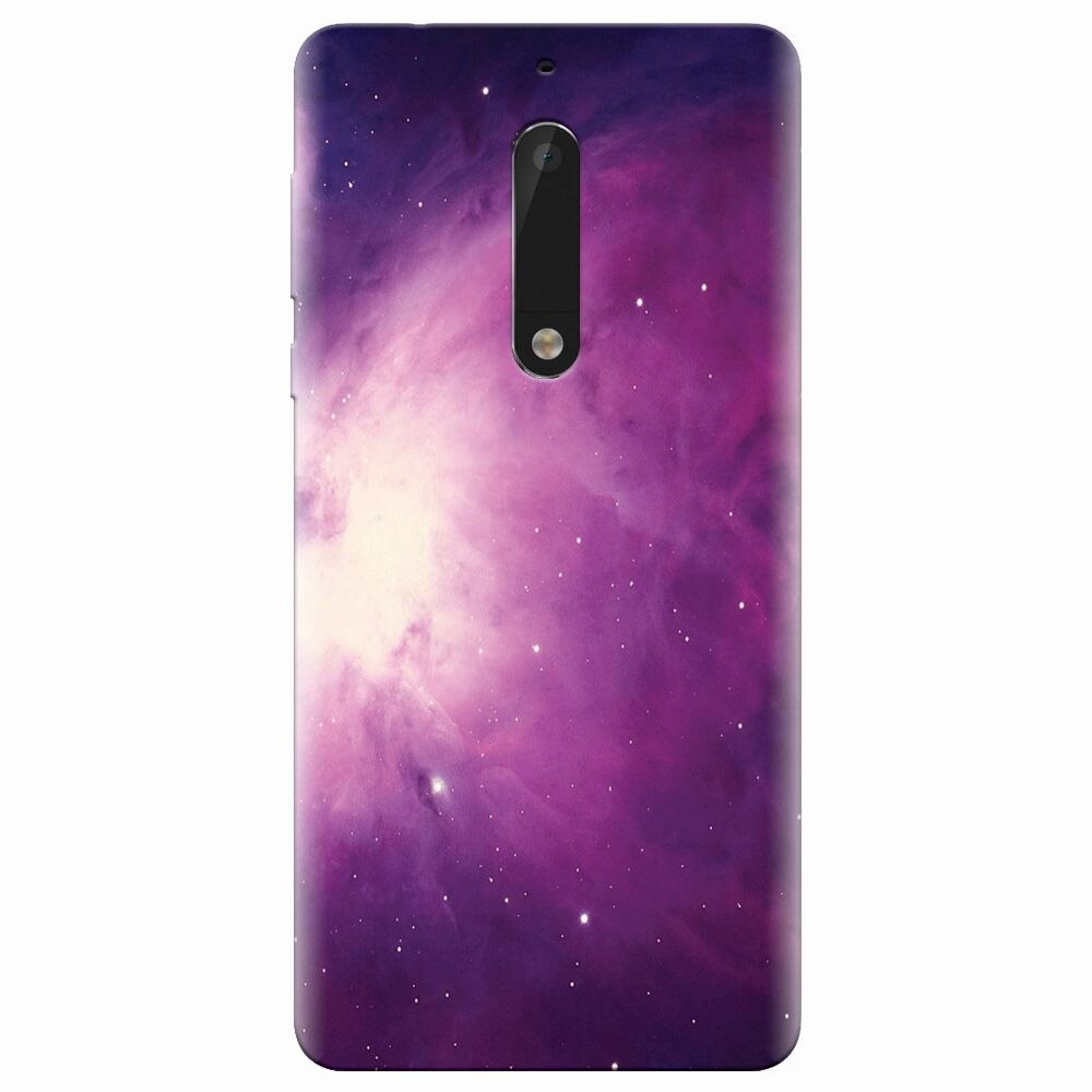 Husa silicon pentru Nokia 5, Purple Supernova Nebula Explosion