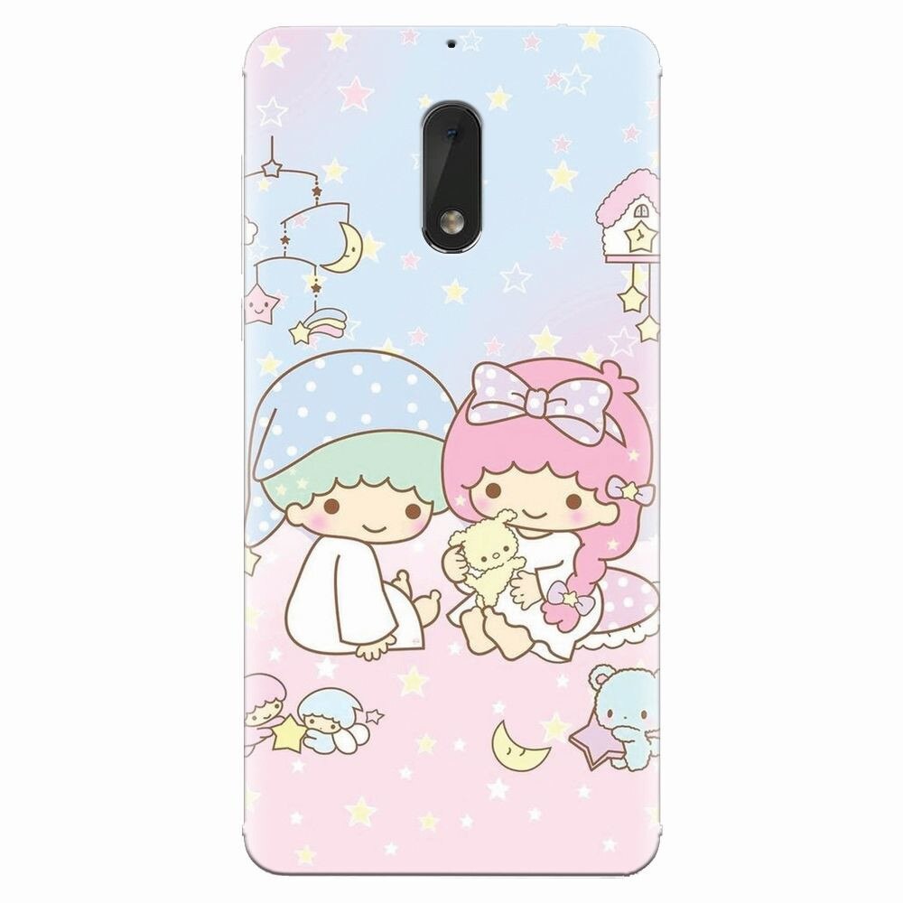 Husa silicon pentru Nokia 6, Little Twins