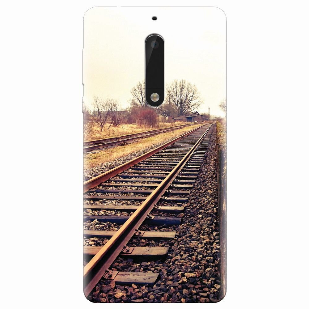 Husa silicon pentru Nokia 5, Railroad