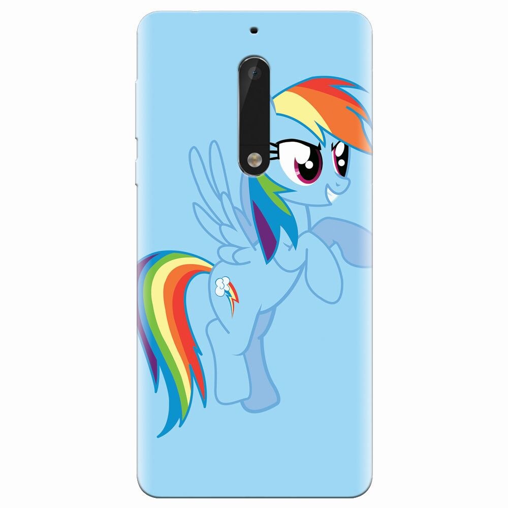 Husa silicon pentru Nokia 5, Rainbow Dash