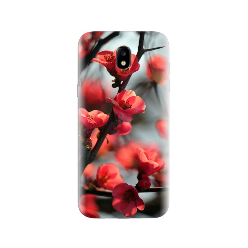 Husa Samsung J5 2017 Red Cherry Blossom Flowers Macro
