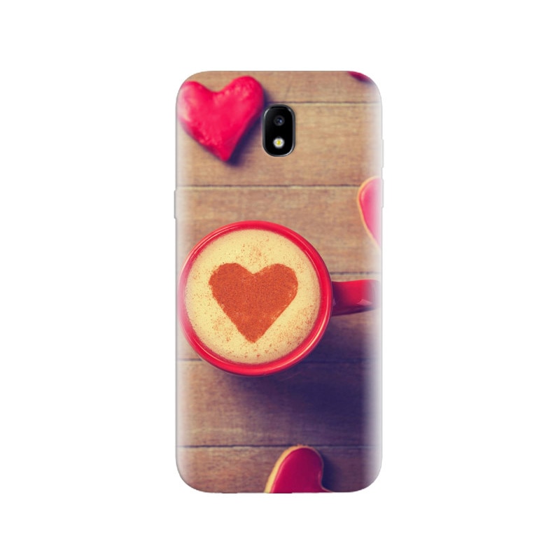 Husa Samsung J5 2017 Red Cappuccino Love Heart