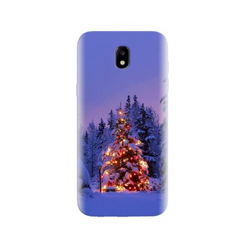 Husa Samsung J5 2017 Snowy Decorated Christmas Tree Husa Samsung J5 2017 Snowy Decorated Christmas Tree