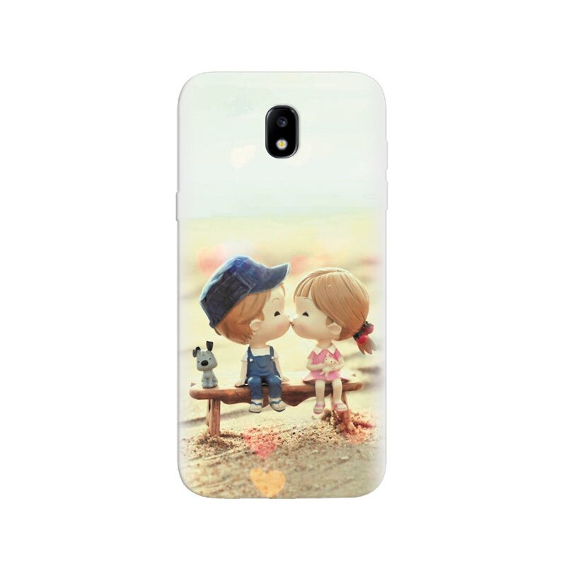 Husa Samsung J5 2017 Two Lovely Couple Cartoon Wallpaprs