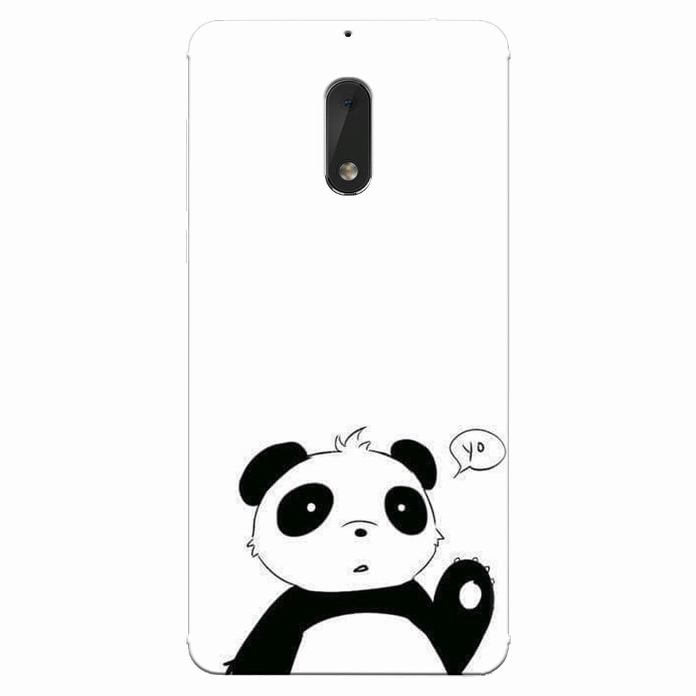 Husa silicon pentru Nokia 6, Panda Cellphone
