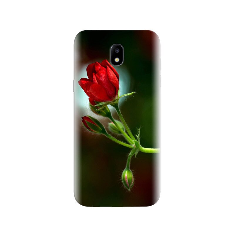 Husa Samsung J5 2017 Twig Geranium Red Flower Buds