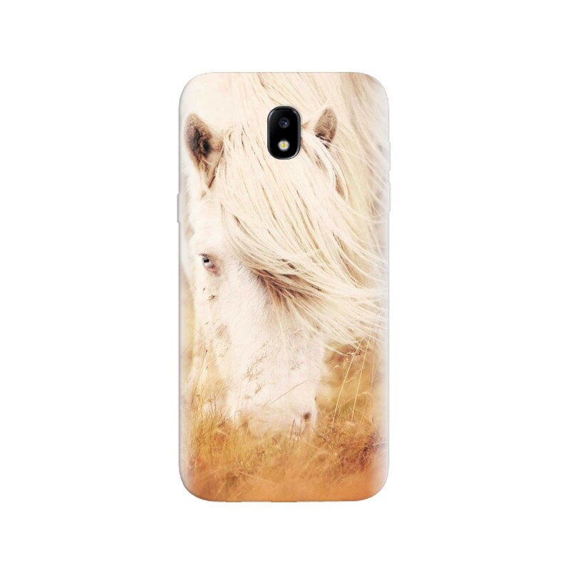Husa Samsung J5 2017 White Beautiful Long Hair Horse