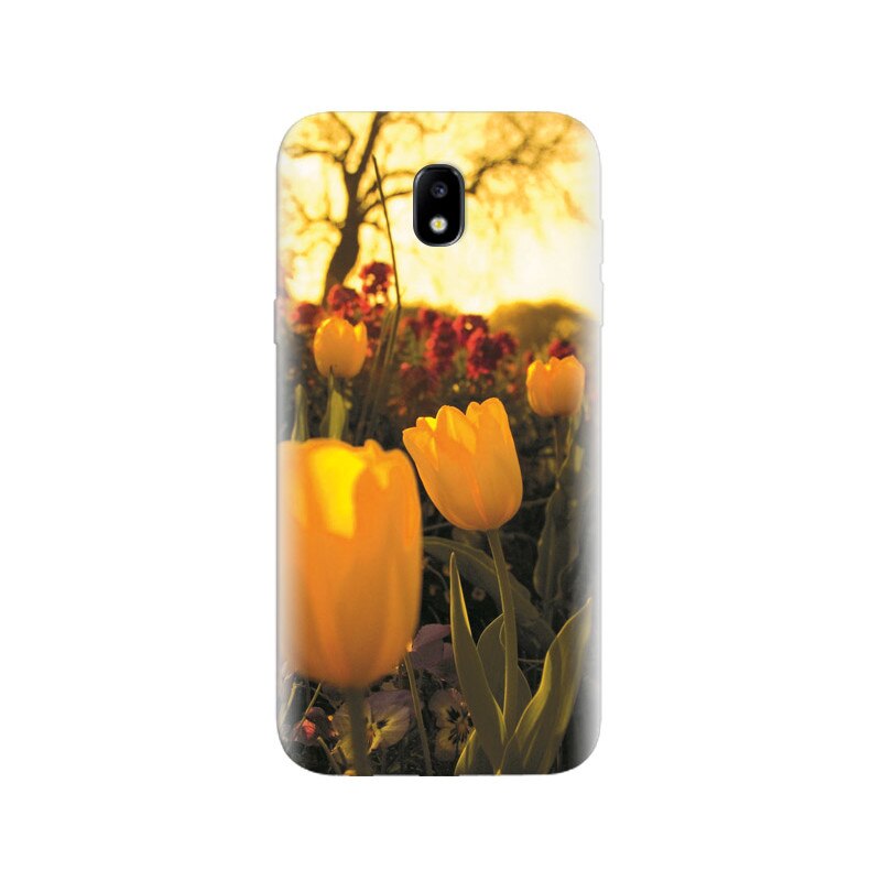 Husa Samsung J5 2017 Yellow Tulips Flower Close Up Photoshoot