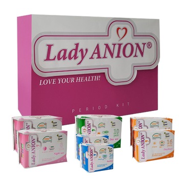Set Absorbante Lady Anion Period Kit II, 7 pachete, 106 buc Set Absorbante Lady Anion Period Kit II, 7 pachete, 106 buc