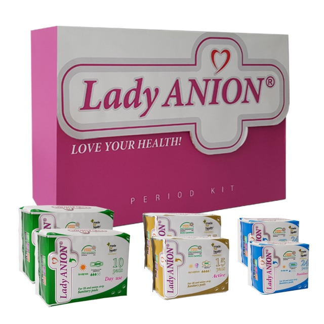 Set Absorbante Lady Anion Period Kit II, 6 pachete, 98 buc