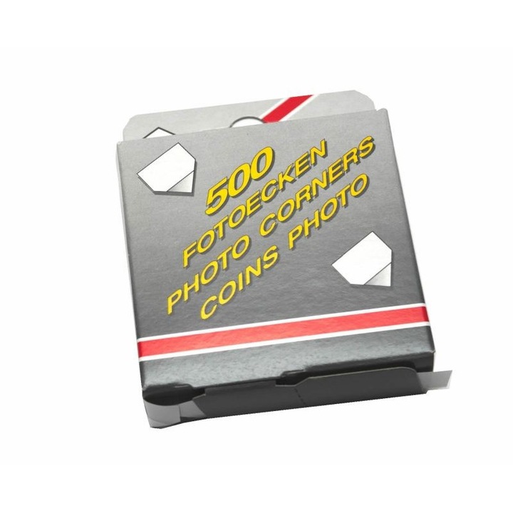 Colturi adezive transparente pentru fotografii, set 500 bucati