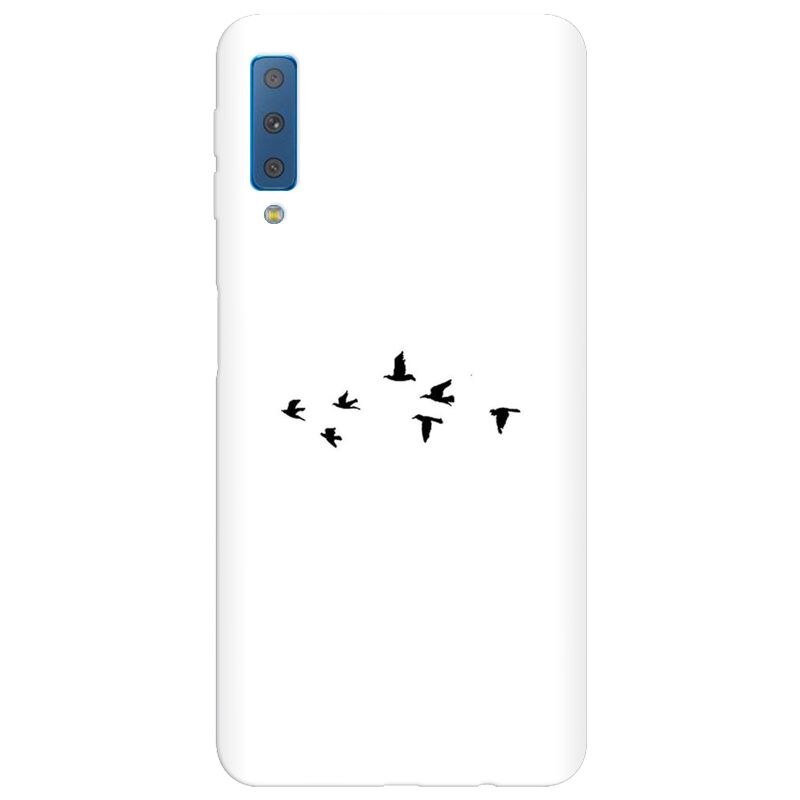Husa silicon pentru Samsung Galaxy A7 2018, Birds