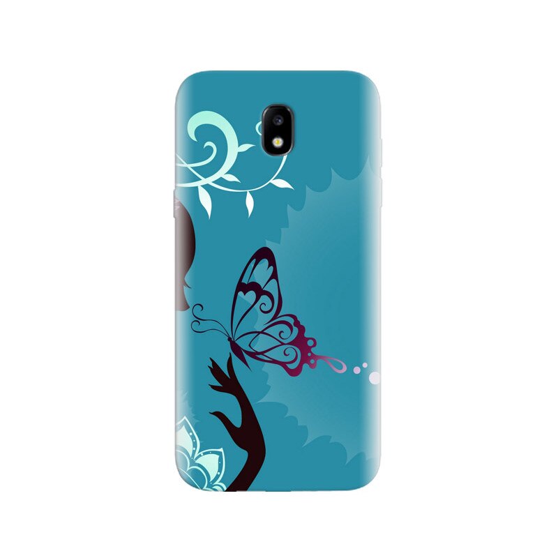 Husa Samsung j3 2017 Blue Butterfly 002.jpg