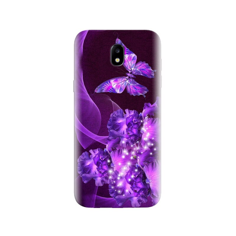 Husa Samsung J5 2017 Purple Butterfly Cellphone.jpg