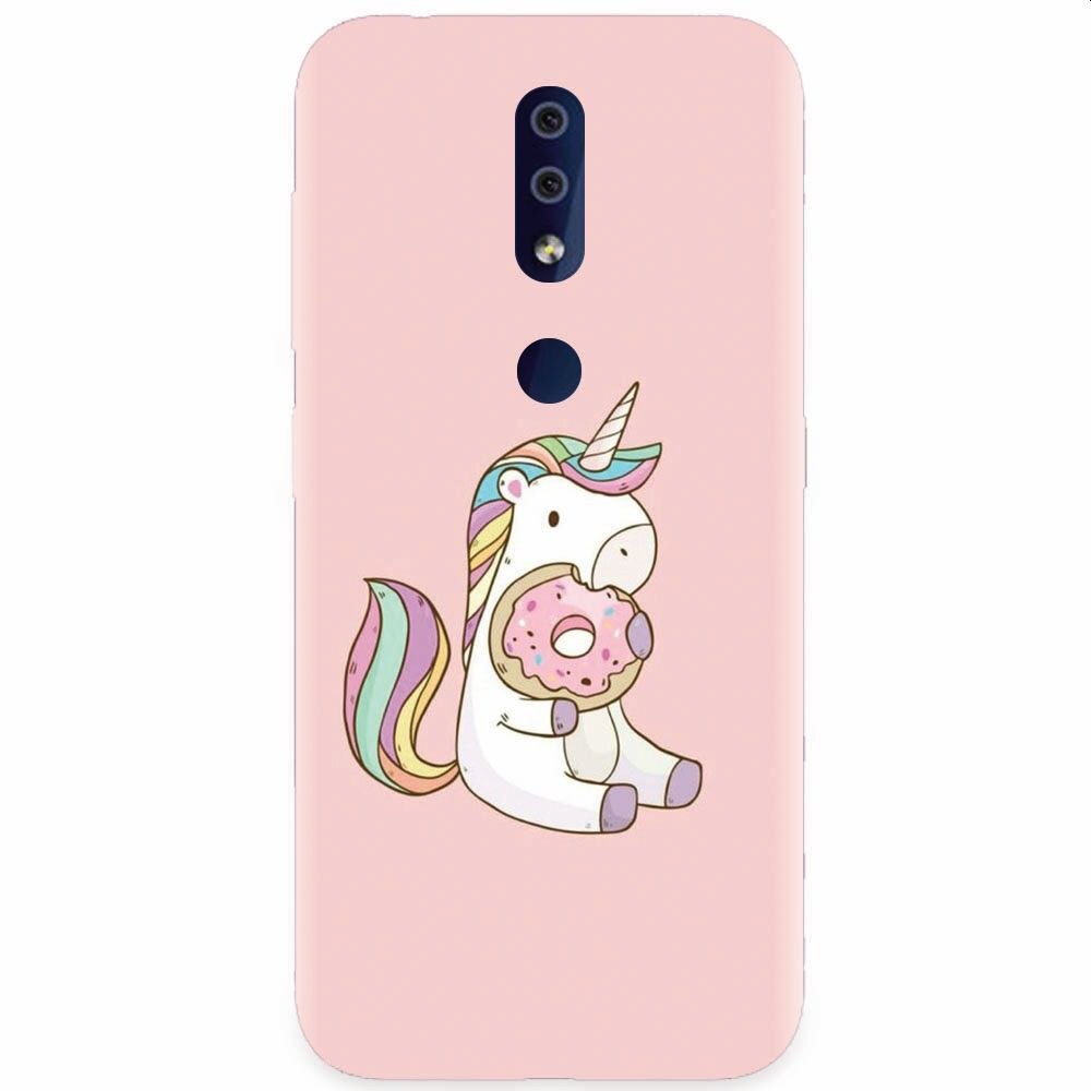 Husa silicon pentru Nokia 4.2, Unicorn Donuts