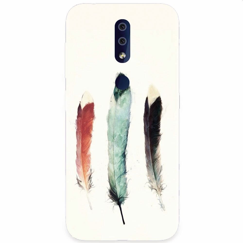 Husa silicon pentru Nokia 4.2, Three Feathers