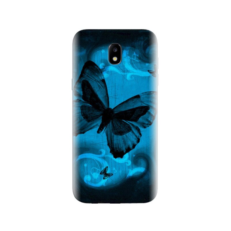 Husa Samsung j3 2017 Blue Butterfly.jpg