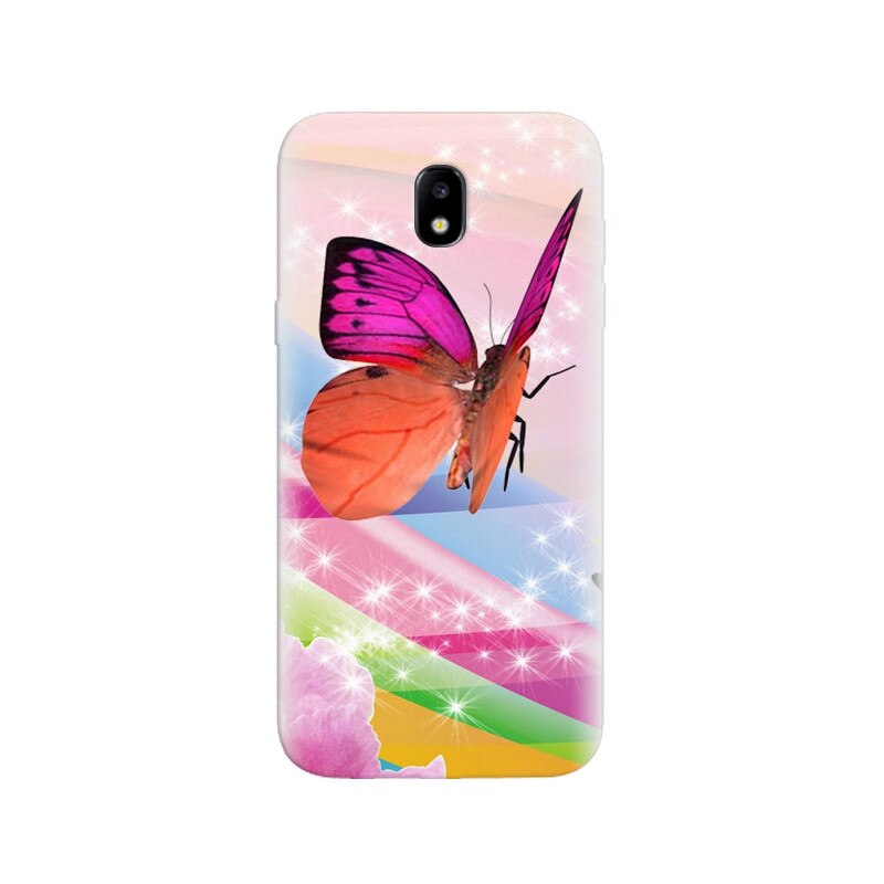 Husa Samsung J5 2017 Pink Butterfly Cellphone.jpg