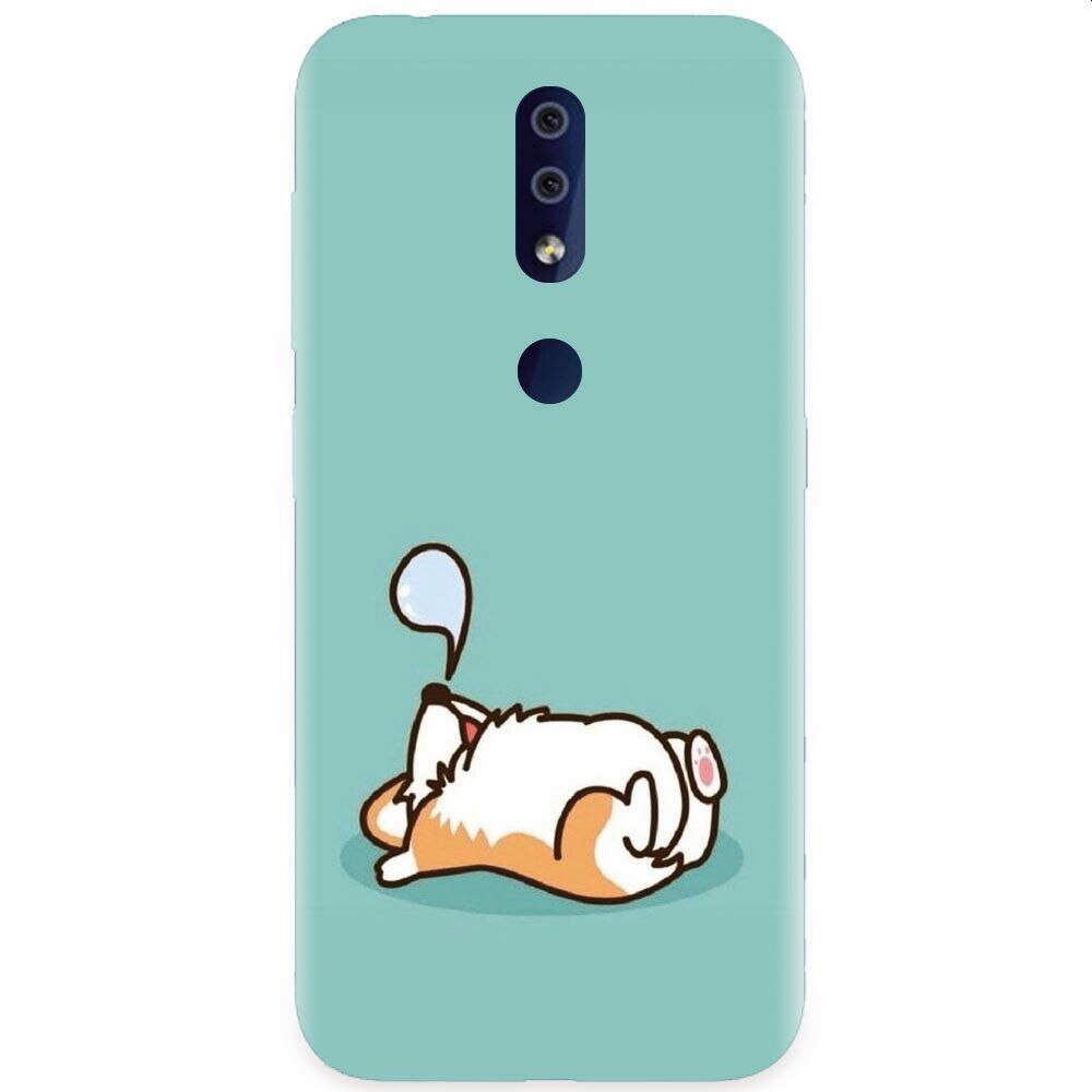 Husa silicon pentru Nokia 4.2, Cute Corgi
