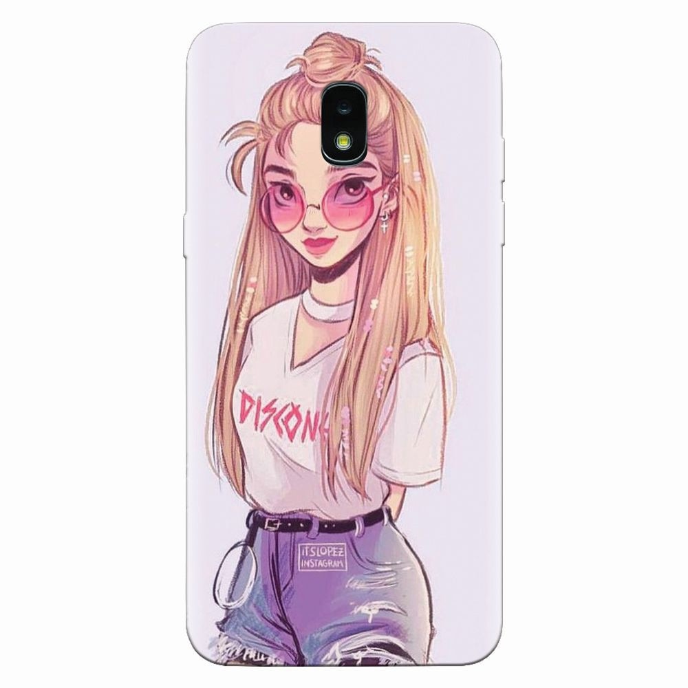 Husa silicon pentru Samsung Galaxy J3 2018, Girl Look