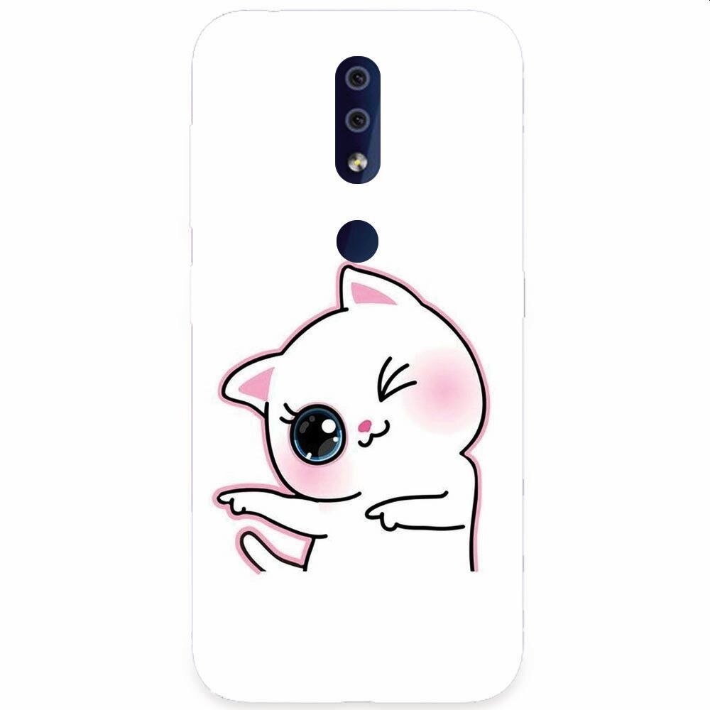 Husa silicon pentru Nokia 4.2, Cute Kitty